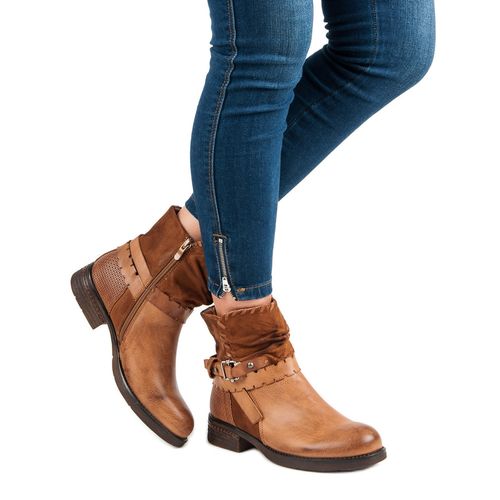 Brązowe botki workery r.41 na Arena.pl