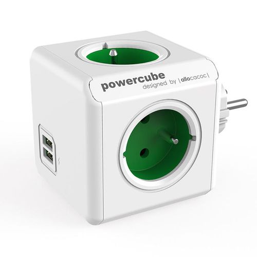 Listwa kostka allocacoc PowerCube 4 gniazda 230V +2xUSB 2.1A na Arena.pl
