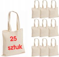 25sztuk Torba Bawełniana | na zakupy |do dekorowania|eko-Torba