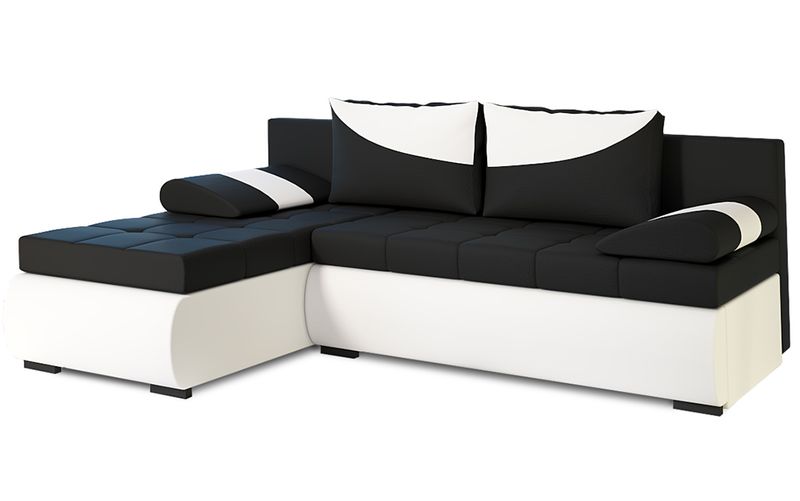 Nowoczesny narożnik EVO do salonu spanie pojemnik tkaniny do wyboru zdjęcie 1