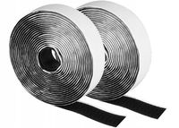 RZEP z KLEJEM 2cm CZARNY po 10m Kompletu obu Stron