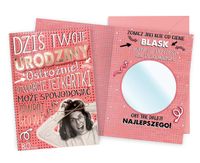 karnet damski LUSTERKO URODZINY DK-957