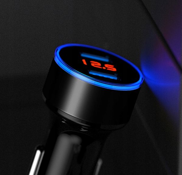 Zestaw 5 X Ładowarka Samochodowa 2 xUSB 3,1A LED zdjęcie 6