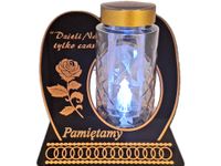 PAMIĘTAMY SOLAR SOLARNY ZNICZ LAMPION NA GRÓB SKOS  DZIELI ZŁOTO