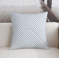 Poszewka na poduszkę we wzory geometryczne Pski 45x45cm