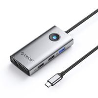 hub pw11-5p rozdzielacz usb-c na usb-a usb-c pd hdmi - szary