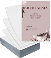 Ulotki A5 reklamowe firmowe KWIACIARNIA GOTOWY PROJEKT GRATIS 1000 szt