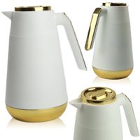 TERMOS DZBANEK TERMICZNY PLASTIKOWY WKŁAD SZKLANY 1L NAPOJE CIEPŁE I ZIMNE