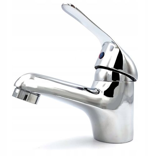 Bateria stojąca umywalkowa kran do umywalki zlewu chromowa niska nablatowa na Arena.pl