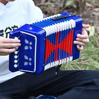 AKORDEON DLA DZIECI 7 KLUCZY ODTWARZANIE 14 NUT PRECYZYJNA WYKONANIE