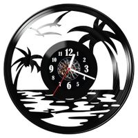 Zegar ścienny z płyty winylowej Palmy 149.14