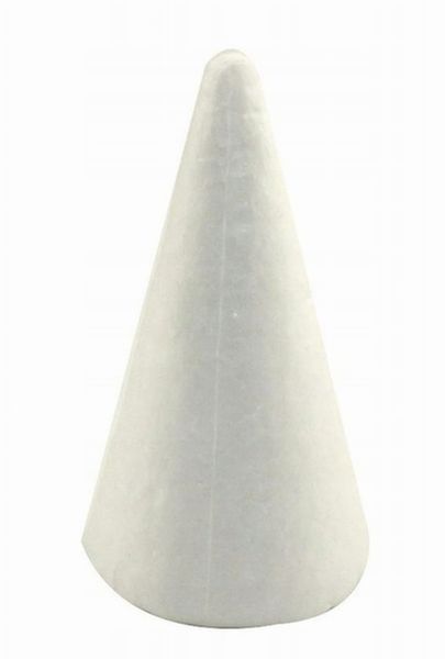 Stożek styropianowy 20 cm zdjęcie 1