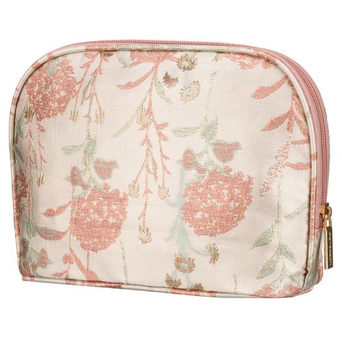 kosmetyczka podróżna z materiału syntetycznego w różowo-beżowym kolorze na Arena.pl