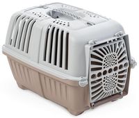 Transporter dla małych zwierząt, kotów i psów Yarro Pratiko różowo-szary