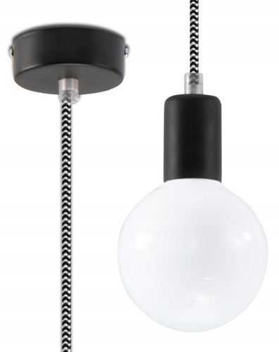 Lampa Wisząca EDISON Czarno-Biała na Arena.pl
