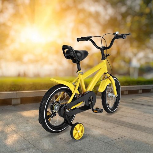 Rower dziecięcy 14 cali - żółty na Arena.pl