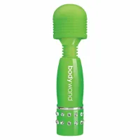 bodywand glow in the dark wand massager green - masażer świecący