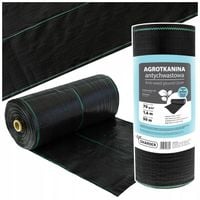 NAJMOCNIEJSZA AGROTKANINA ANTYCHWASTOWA MATA 1,6x50m UV3% AGROWŁÓKNINA