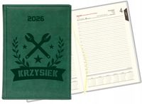 GRAWEROWANY KALENDARZ DZIENNY PLANER A5 2026 Z IMIENIEM RÓŻNE WZORY