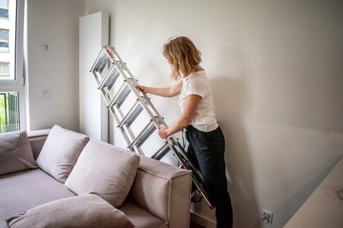 Drabina aluminiowa składana 6 stopniowa 2x6 dwustronna domowa GRATIS na Arena.pl