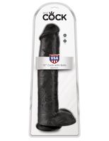 king cock 15" cock with balls black