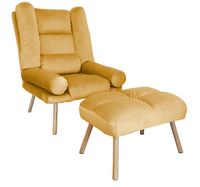 FOTEL TOKIO ROZKŁADANY Z PODNÓŻKIEM N. DĄB MG15