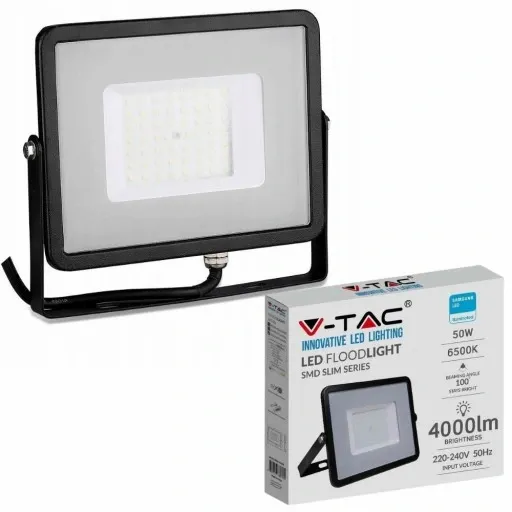 Naświetlacz LED lampa HALOGEN 50W Reflektor 4000K 4000lm SAMSUNG 5 LAT zdjęcie 1