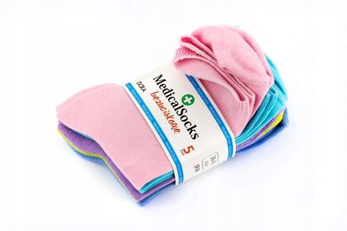 5X SKARPETKI SKARPETY MEDYCZNE BEZUCISKOWE DAMSKIE 41-43 na Arena.pl