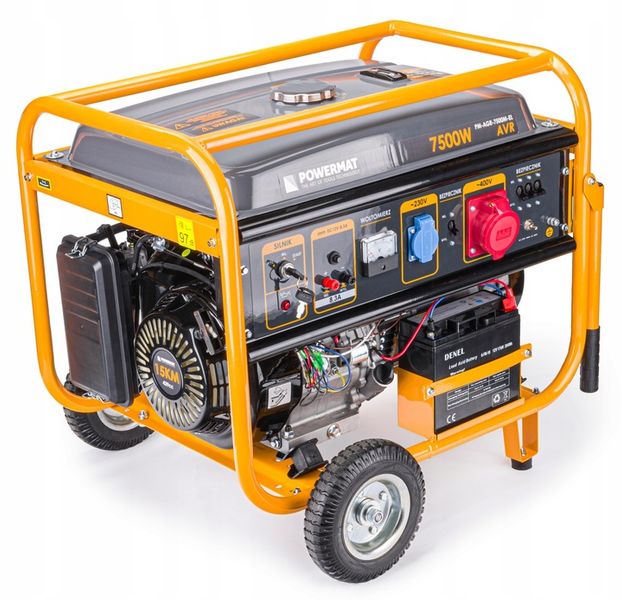Agregat PRĄDOTWÓRCZY Generator 7500W 230V 400V AVR PM-AGR-7500M-EL zdjęcie 2