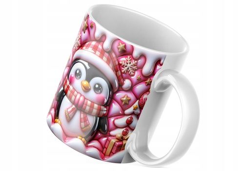 Świąteczny Kubek 3D Pingwin - Na Prezent - Bestseller - NOWOŚĆ - HIT na Arena.pl