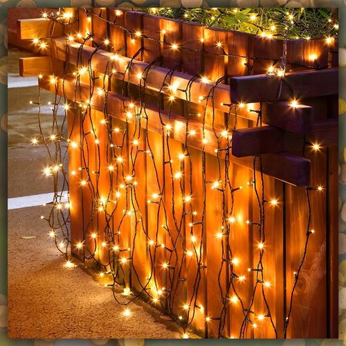 LAMPKI CHOINKOWE BIAŁY CIEPŁY 200 LED FLASH GRUBE WEW/ZEW 15M NA CHOINKĘ na Arena.pl