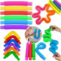 rurki pop tube sensoryczne rury gniotki antystresowe grube xxl zabawka 6szt
