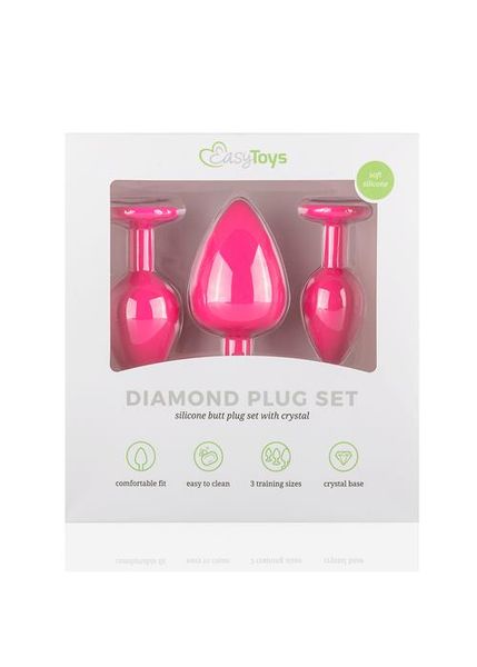 Plug-Diamond Plug Set-Pink zdjęcie 5