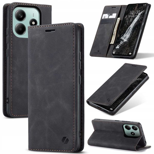 Spacecase Wallet Redmi Note 14 4G Black zdjęcie 14