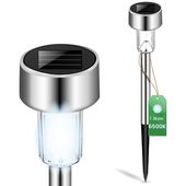 lampa solarna wbijana palis chrom 6500k - pl-766139