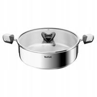 Płytki garnek z pokrywką stalowy TEFAL Emotion+ E3067045 24cm 3,5l indukcja
