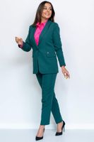 Klasyczny garnitur damski Butelkowa zieleń 38
