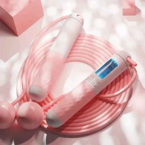 Skakanka z kulkami licznikiem LED regulacją, 280cm na Arena.pl