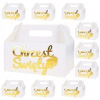 Zestaw Pudełek Na Chrzest Święty Na Ciasto Goście