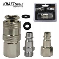 Szybkozłączki pneumatyczne zestaw 1/4"""" 1/2"""" max 35 bar KD2124