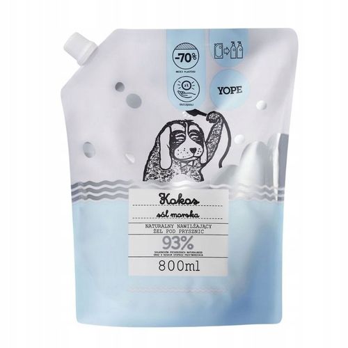 YOPE Żel pod prysznic Kokos i Sól Morska Refill 800ml na Arena.pl