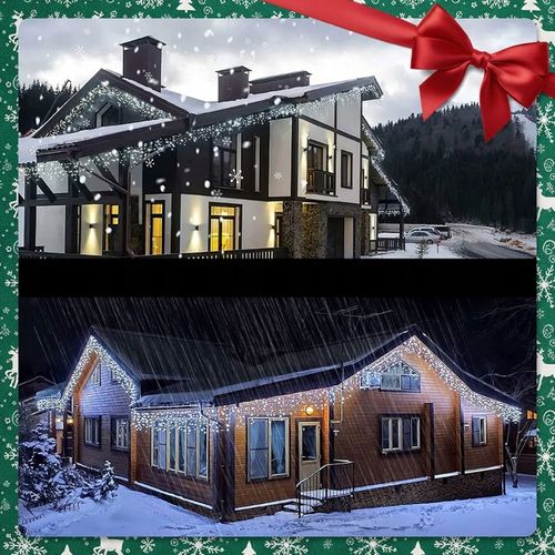 SOPLE LED 500 LAMPKI ZIMNE WISZĄCE 24M ZEWNĘTRZNE WEWNĘTRZNE EFEKT FLASH na Arena.pl