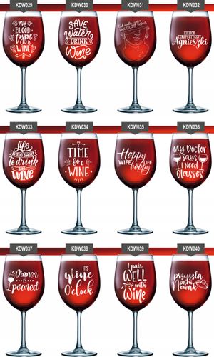 Szklanka kieliszek do wina z grawerem na PREZENT na Arena.pl