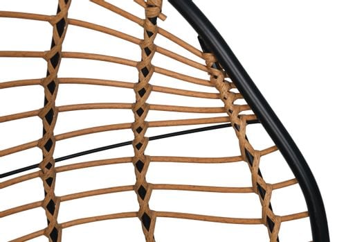 Fotel Wiszący do OGRODU SUN Antracyt / Czerń Kokon Huśtawka Wolnostojący . na Arena.pl