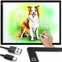 Podświetlana Deska Tablica Kreślarska Tablet Graficzny do Rysowania LED A3