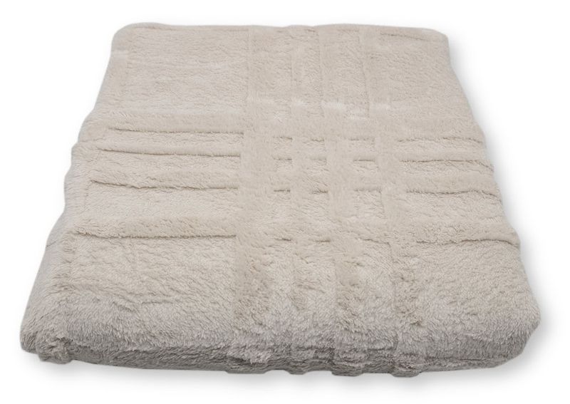 Koc Pluszowy 200X230 - Beżowy zdjęcie 3