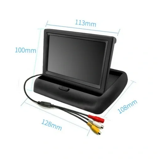 MONITOR 4.3'' SKŁADANY TFT LCD DO KAMERY COFANIA zdjęcie 3
