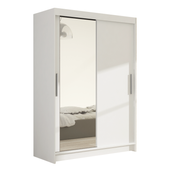 Szafa przesuwna MIAMI VI 120cm - pojemna garderoba - BIAŁY