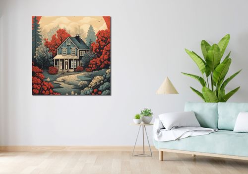 Obraz 100x100cm Idylla Rustykalna na Arena.pl