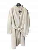 NEXT Kremowy - Długi płaszcz maxi EU44